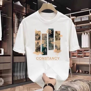 Chinese Style New Oriental Landscape Painting Short Sleeve T-Shirt